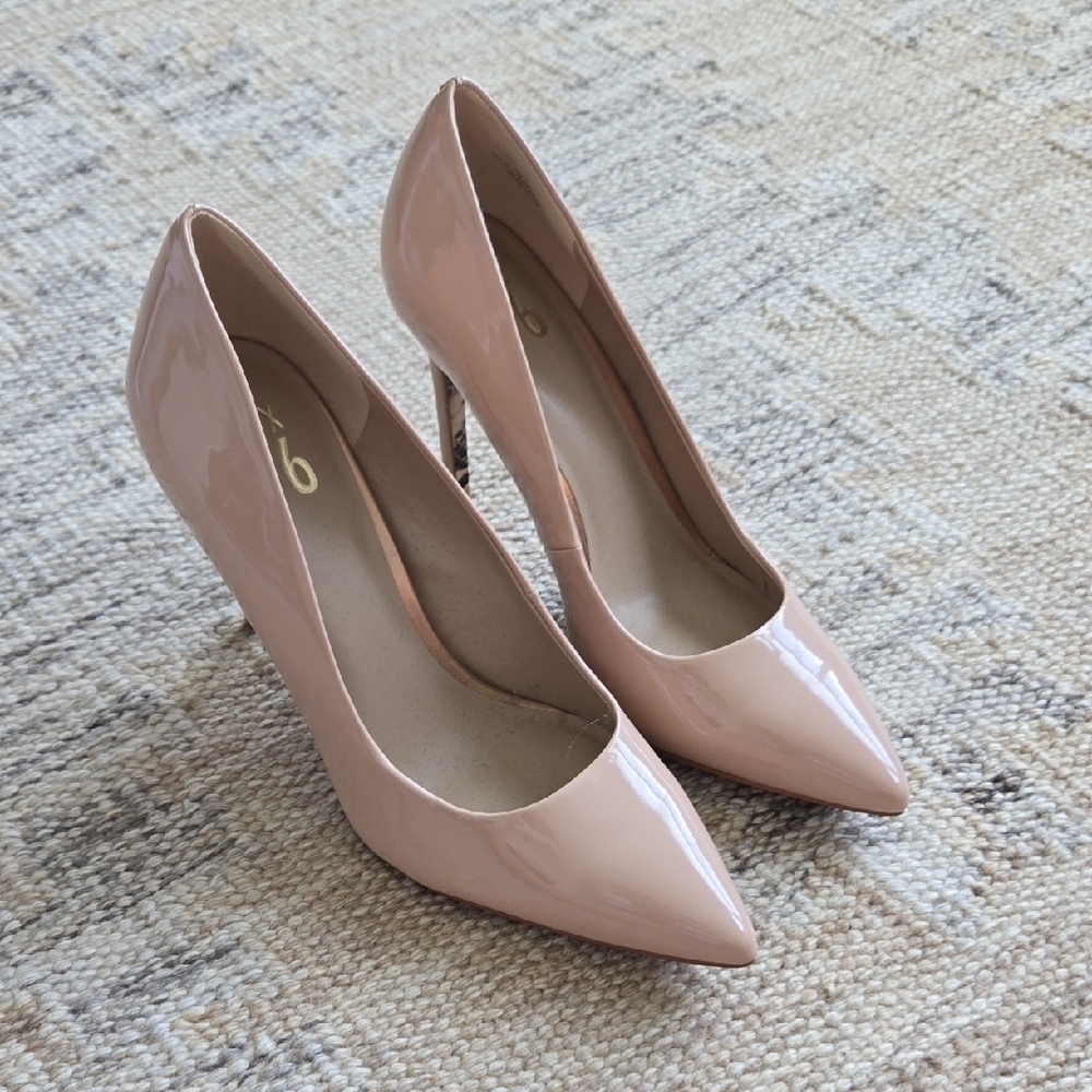 Mix No. 6 Blush Patent Pointed-Toe Stiletto Pumps